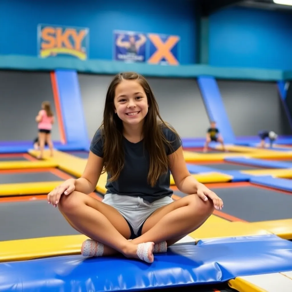 Kids birthday party places Sky Zone Trampoline Park in Louisville