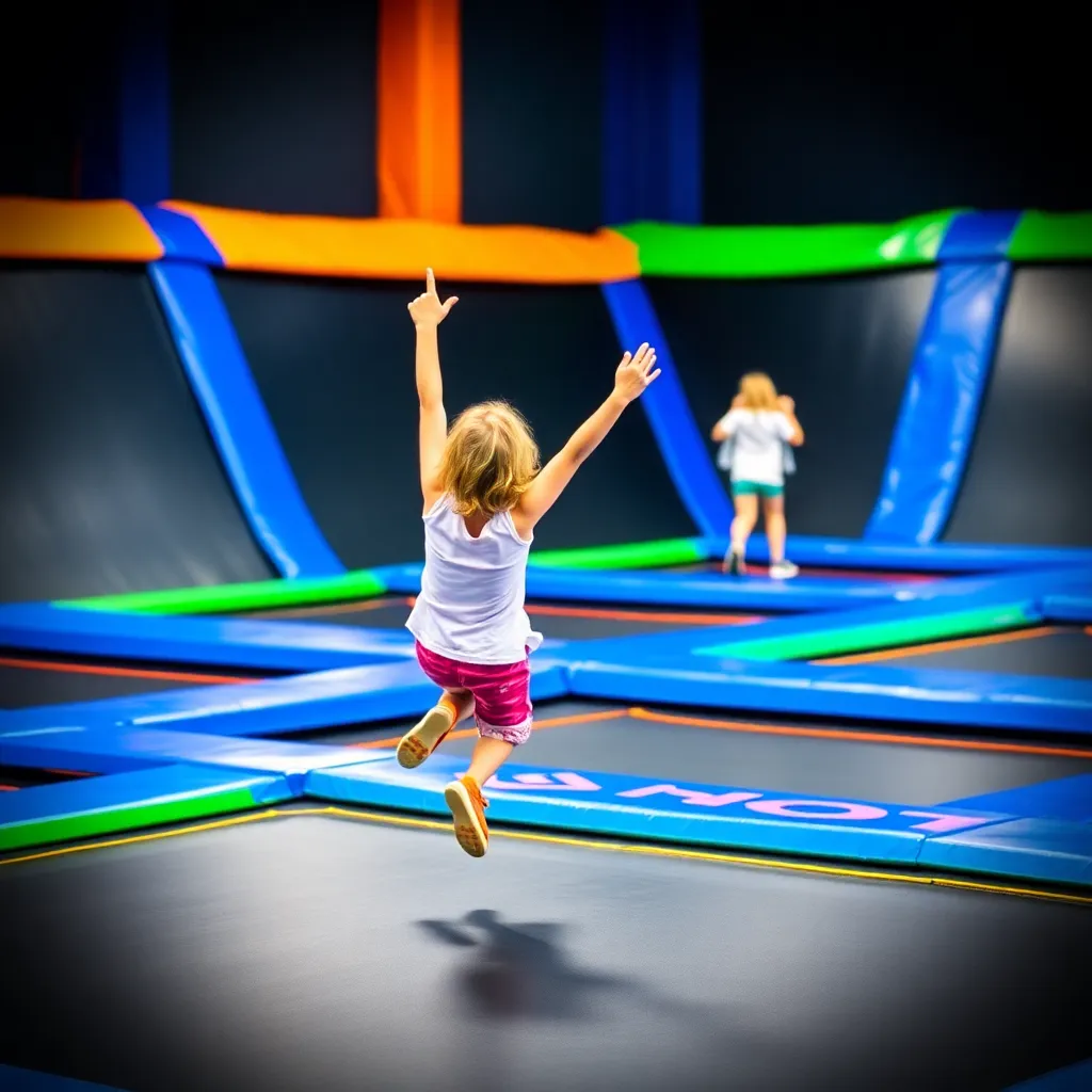 Kids birthday party places Sky Zone Trampoline Park in Lafayette