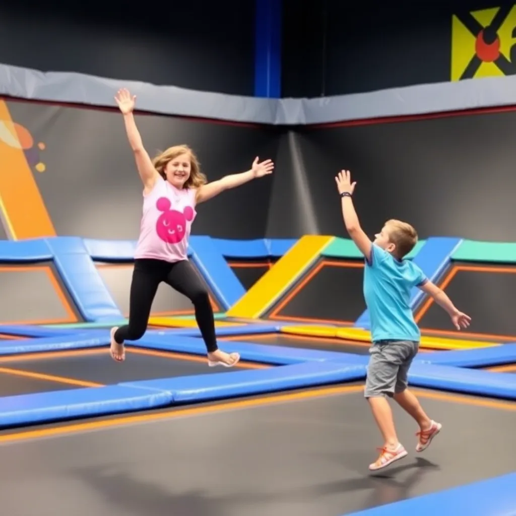 Kids birthday party places Sky Zone Trampoline Park in Columbia