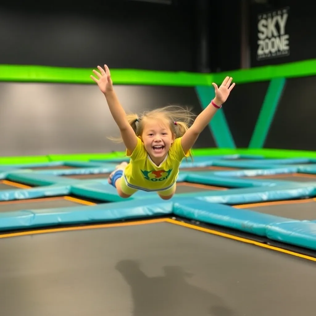 Kids birthday party places Sky Zone Trampoline Park in Little Rock