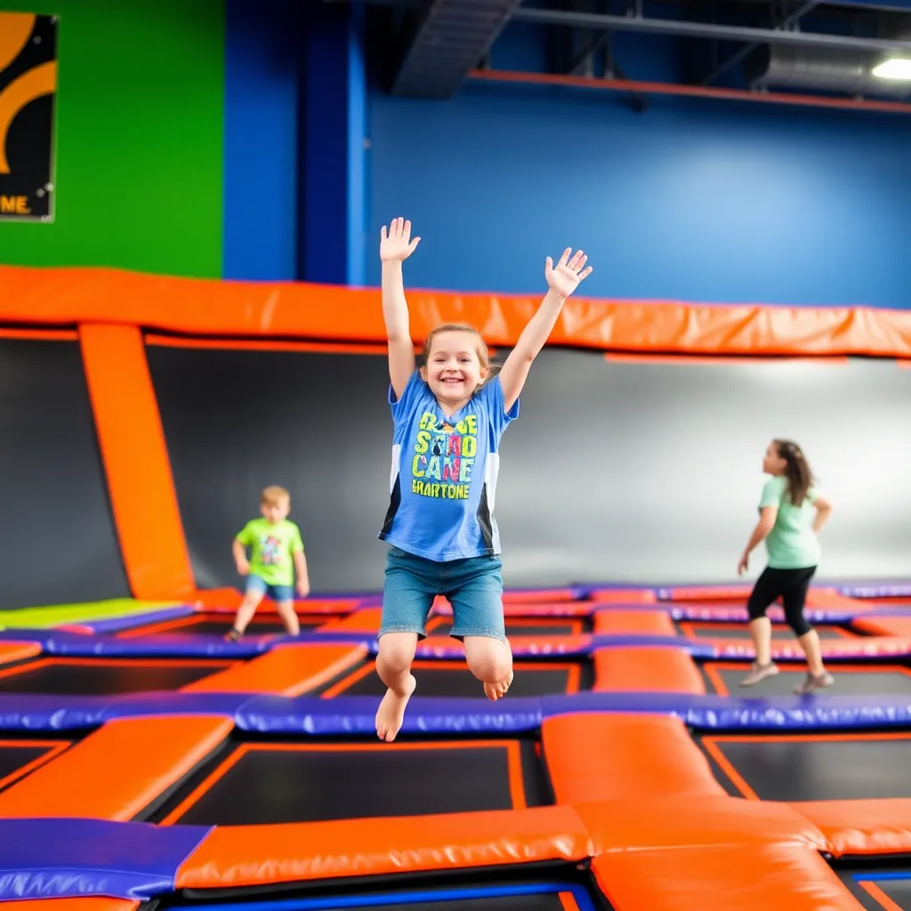 Kids birthday party places Sky Zone Trampoline Park in Danvers