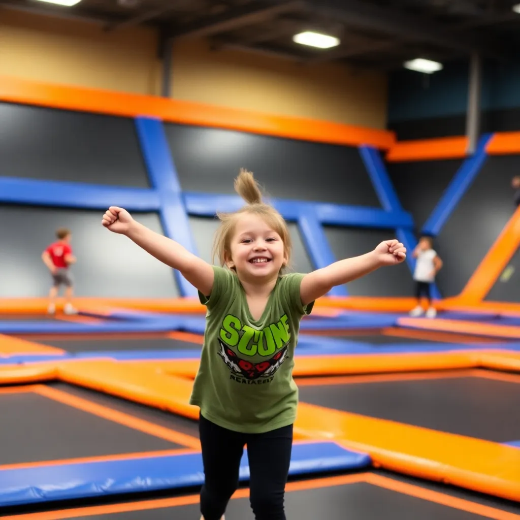 Kids birthday party places Sky Zone Trampoline Park in Lansing