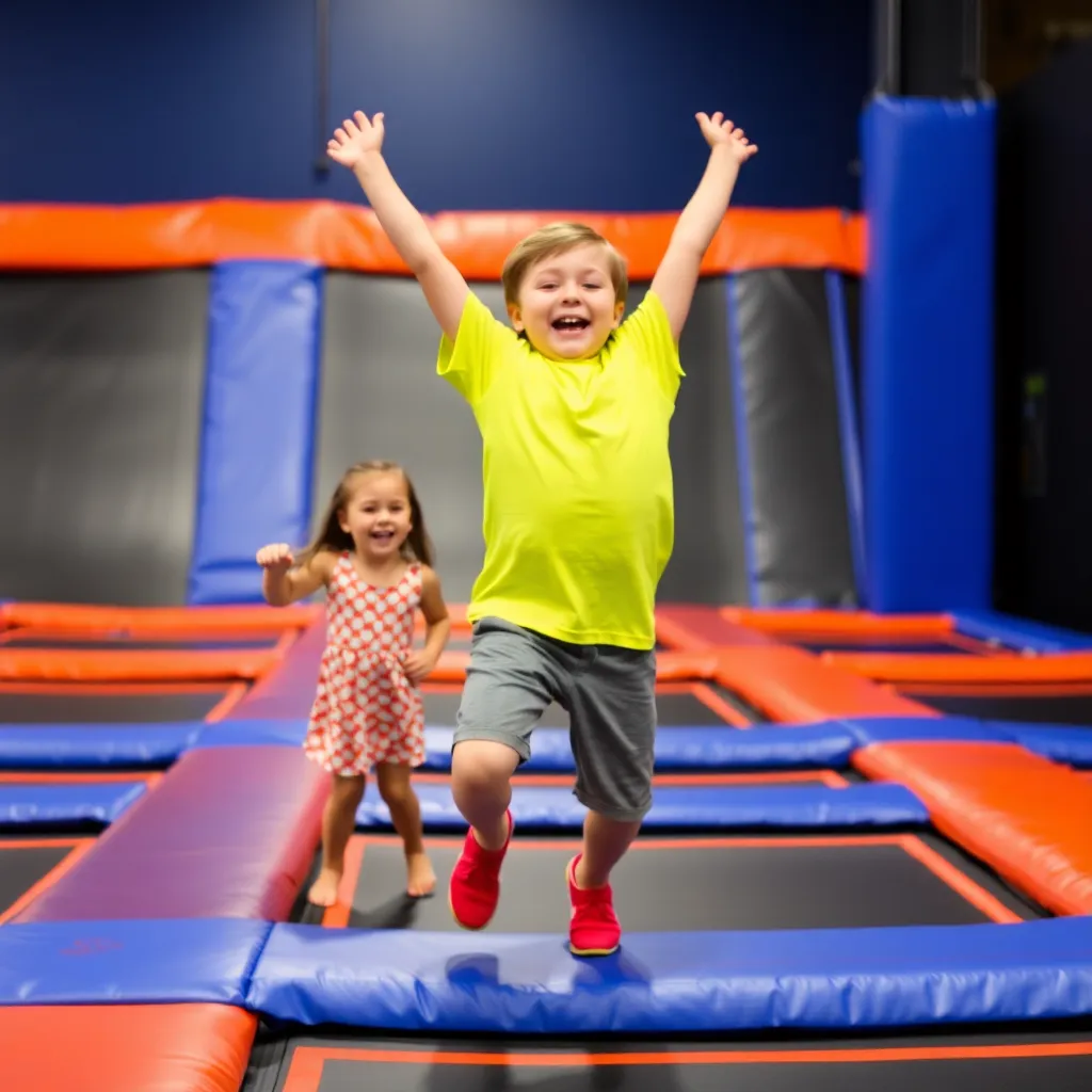Kids birthday party places Sky Zone Trampoline Park in Muskegon
