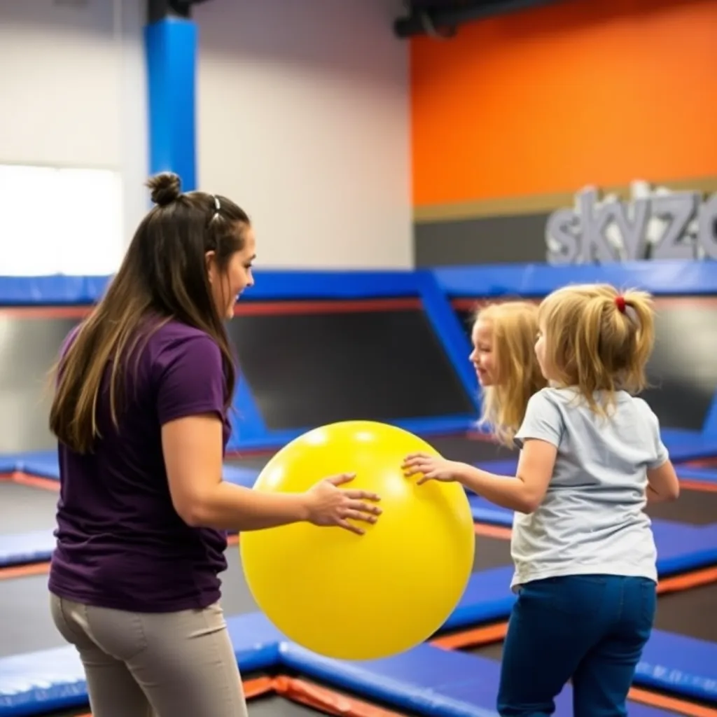 Kids birthday party places Sky Zone Trampoline Park in Edina