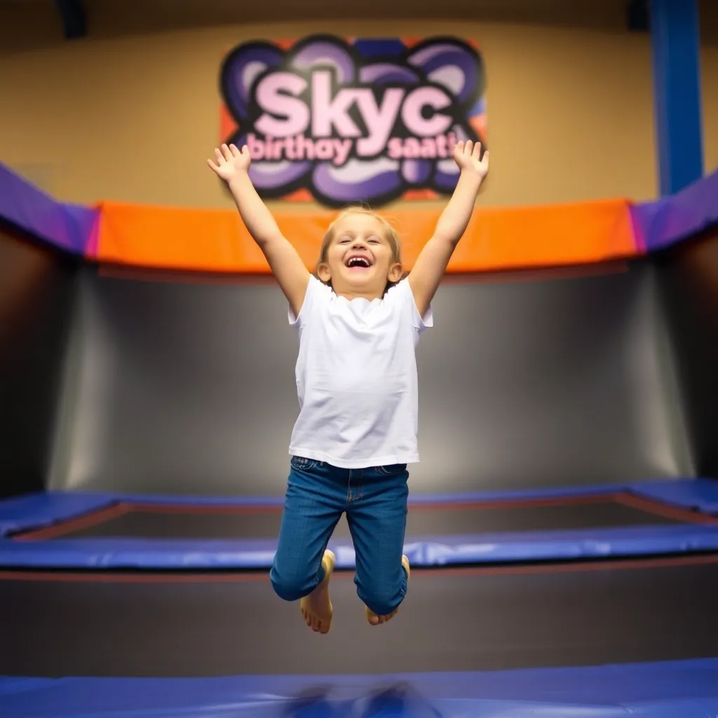 Kids birthday party places Sky Zone Trampoline Park in Blaine