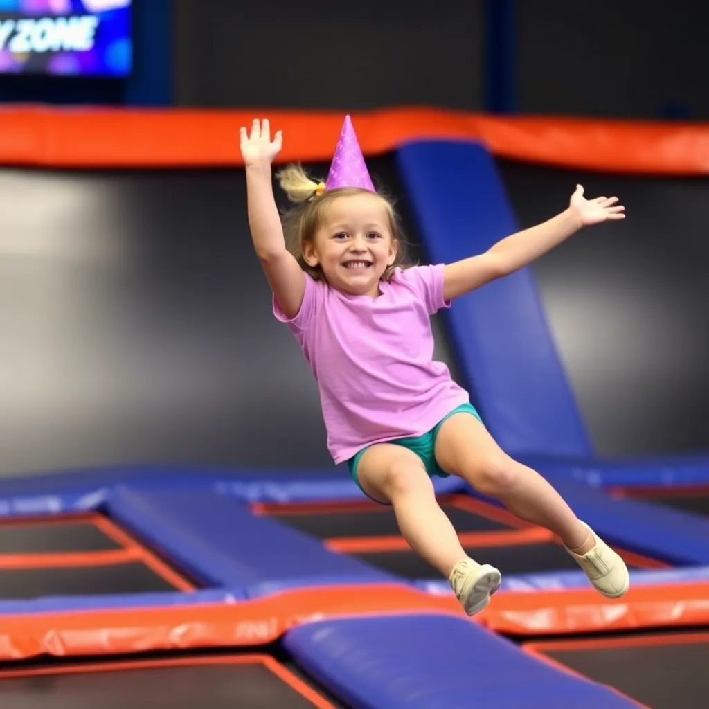 Kids birthday party places Sky Zone Trampoline Park in Stockton