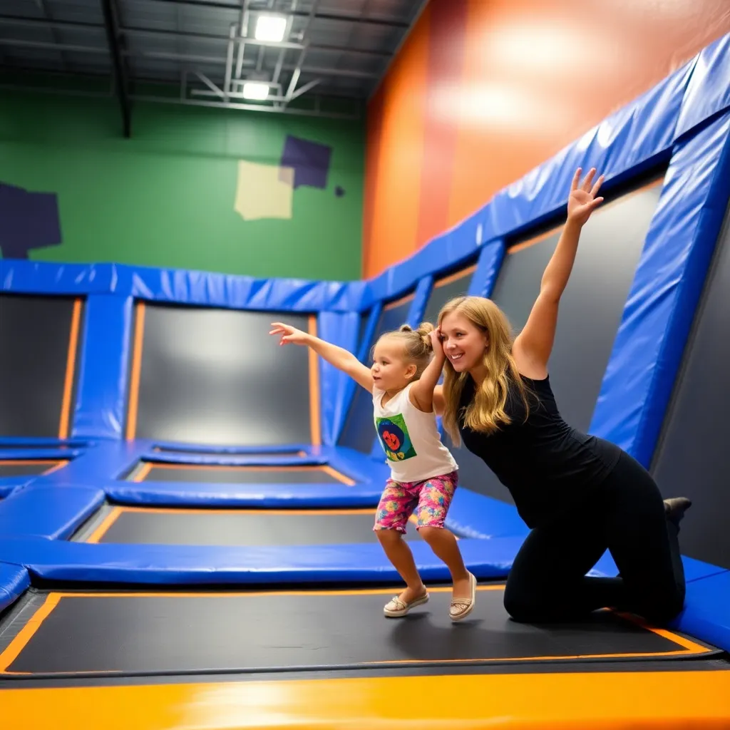 Kids birthday party places Sky Zone Trampoline Park in Las Vegas