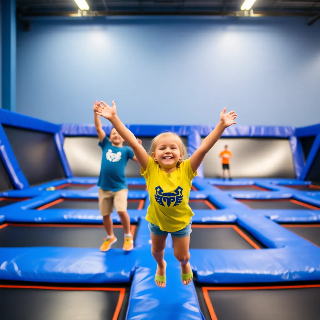 Kids birthday party places Sky Zone Trampoline Park in Las Vegas