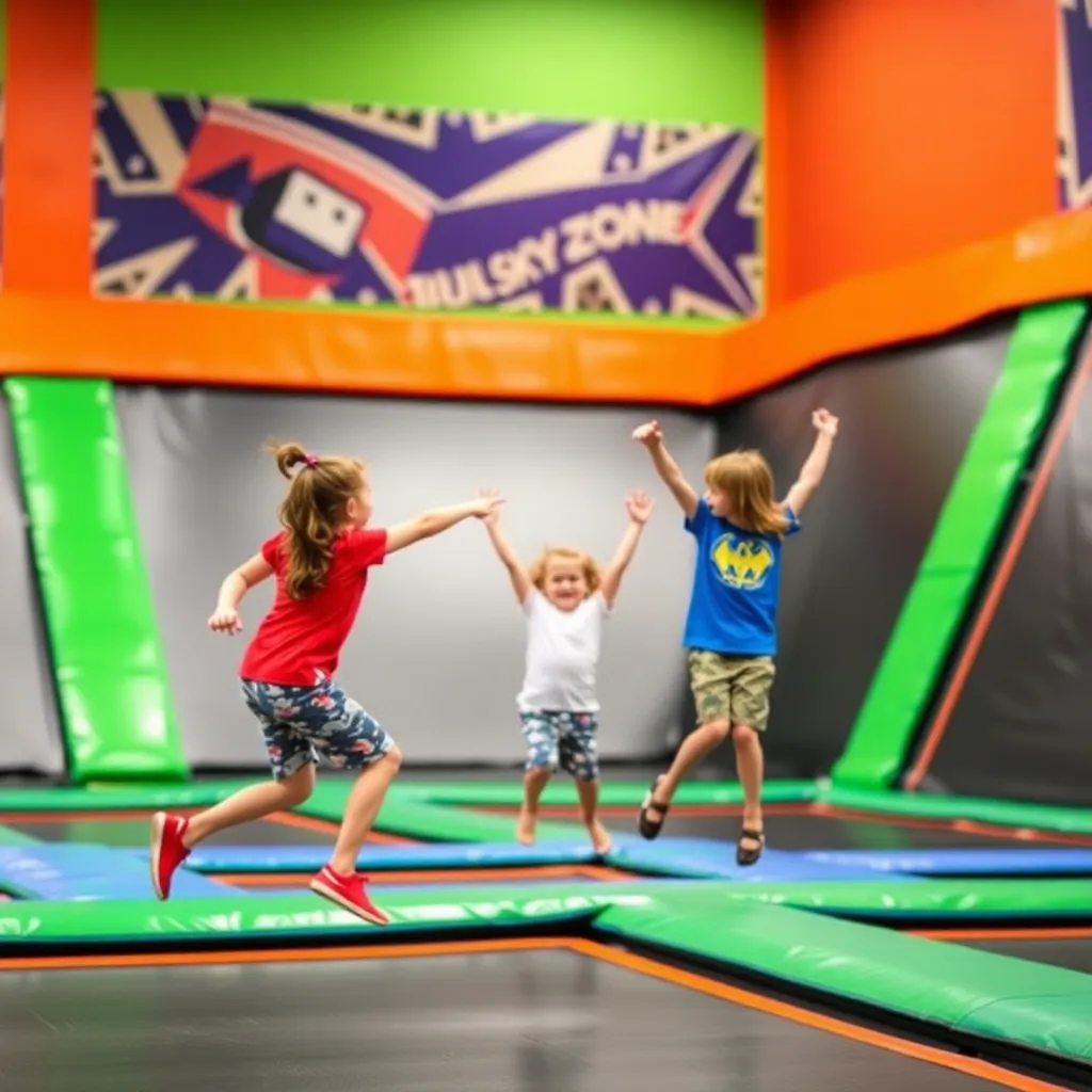 Kids birthday party places Sky Zone Trampoline Park in South Plainfield