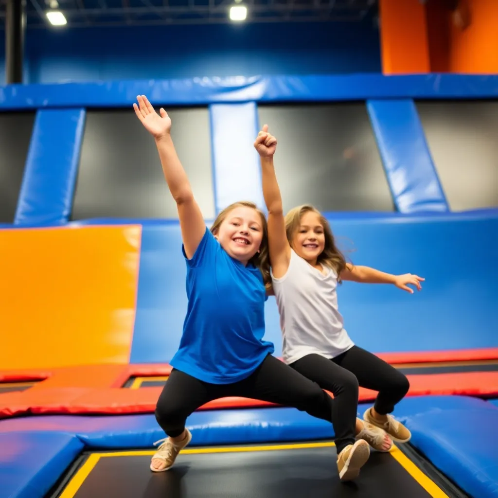 Kids birthday party places Sky Zone Trampoline Park in Pineville