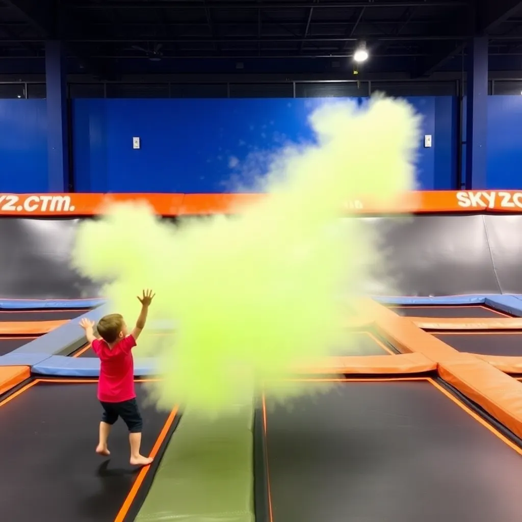 Kids birthday party places Sky Zone Trampoline Park in San Jose