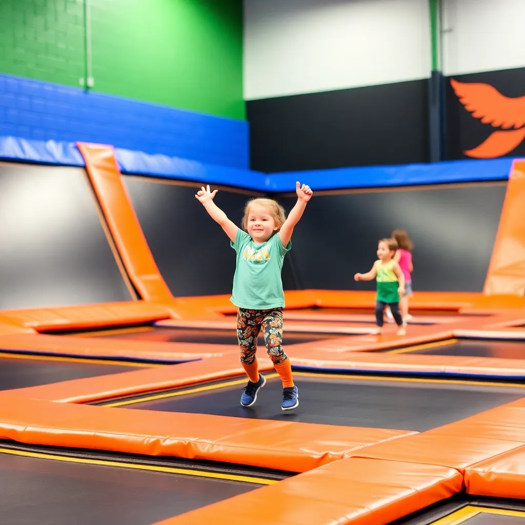 Kids birthday party places Sky Zone Trampoline Park in Fargo