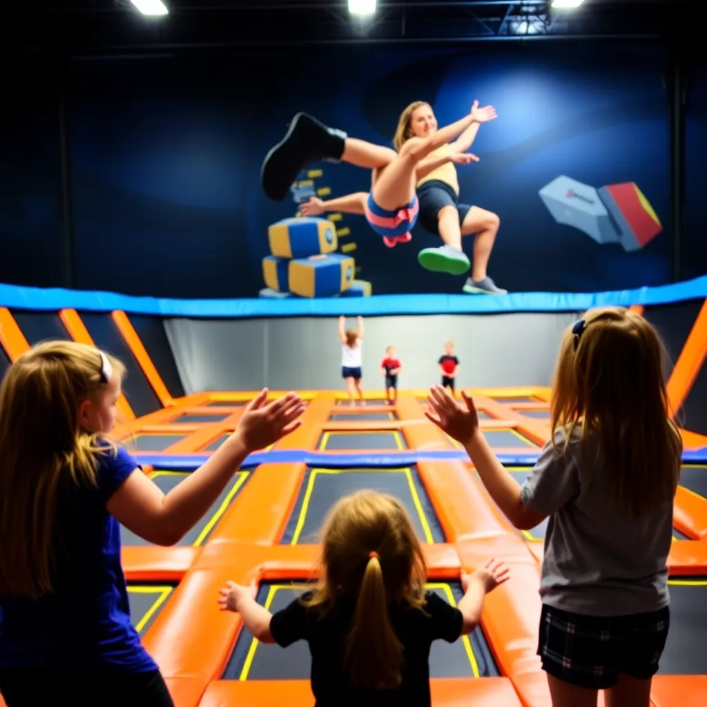 Kids birthday party places Sky Zone Trampoline Park in Chalfont