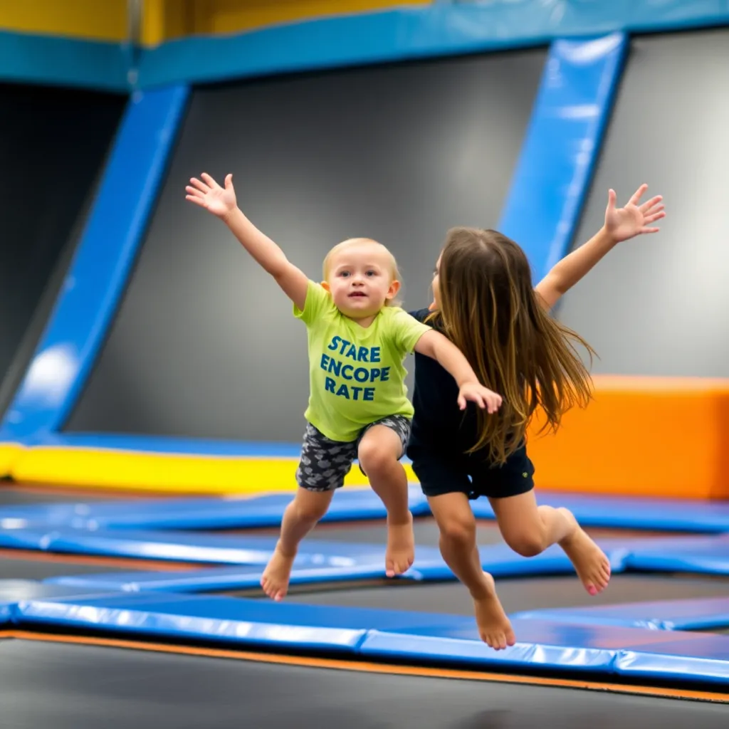 Kids birthday party places Sky Zone Trampoline Park in Sioux Falls