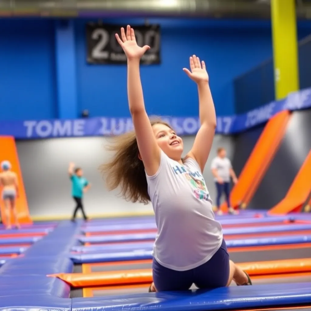 Kids birthday party places Sky Zone Trampoline Park in Brentwood
