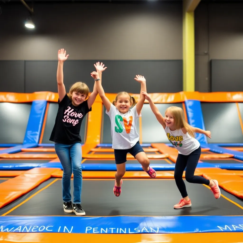 Kids birthday party places Sky Zone Trampoline Park in Richmond