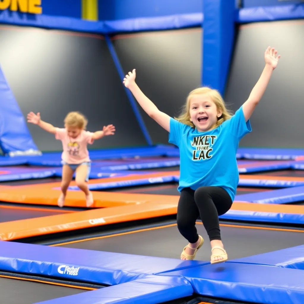 Kids birthday party places Sky Zone Trampoline Park in Richmond