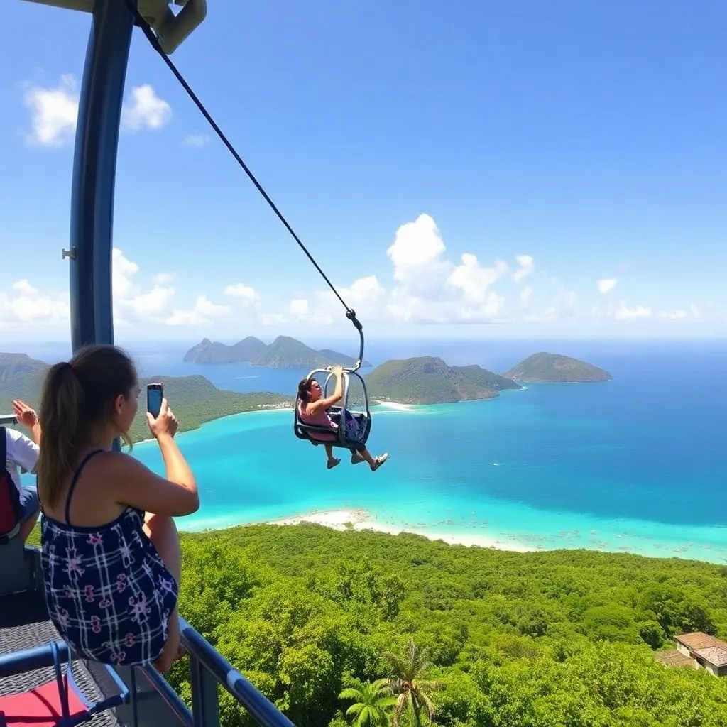 Kids birthday party places Skyride To Paradise Point in Estate Thomas