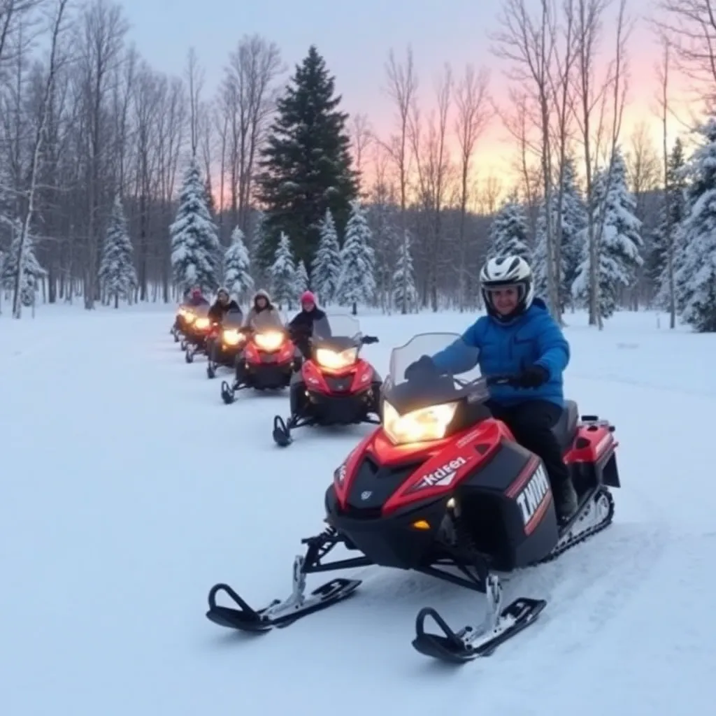 Kids birthday party places Snowmobile Vermont - Stowe in Stowe