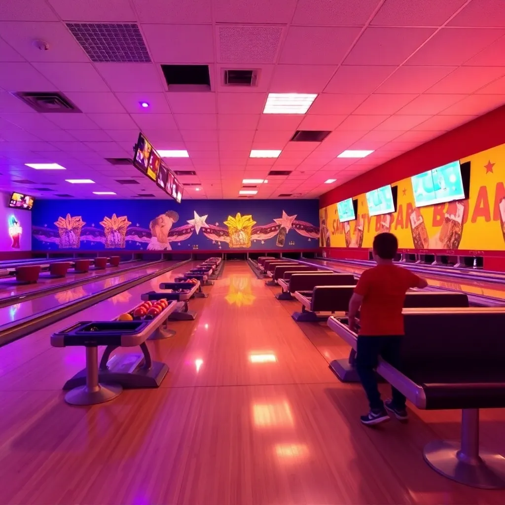 Kids birthday party places Starlite Lanes in McPherson