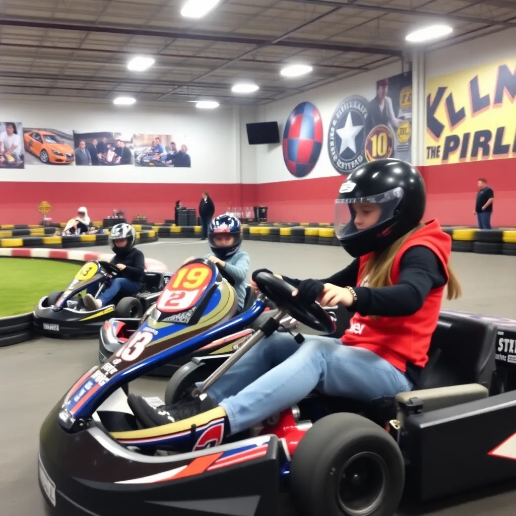 Kids birthday party places Stockholm Karting Center in Cokato