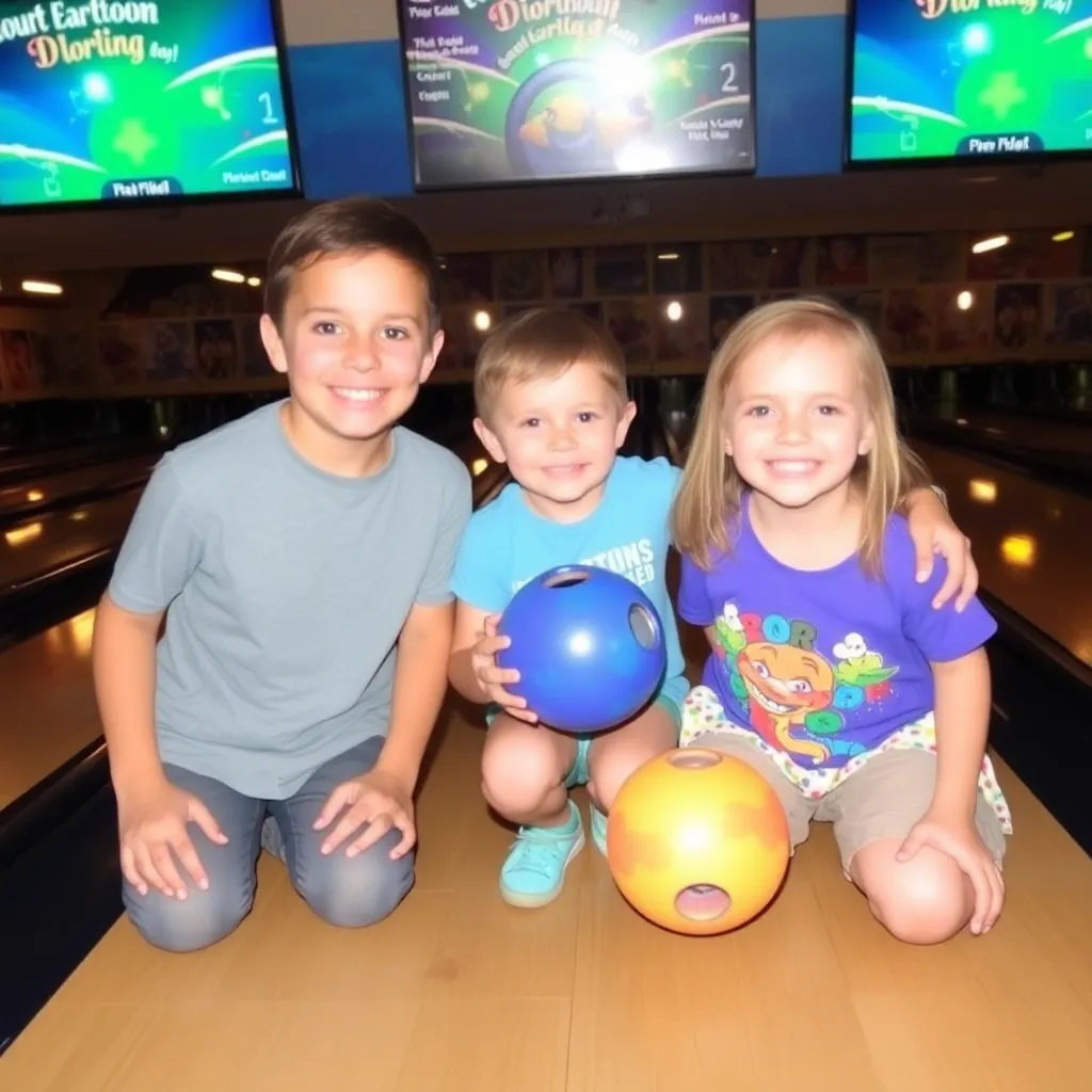 Kids birthday party places Suburban Lanes in Morgantown