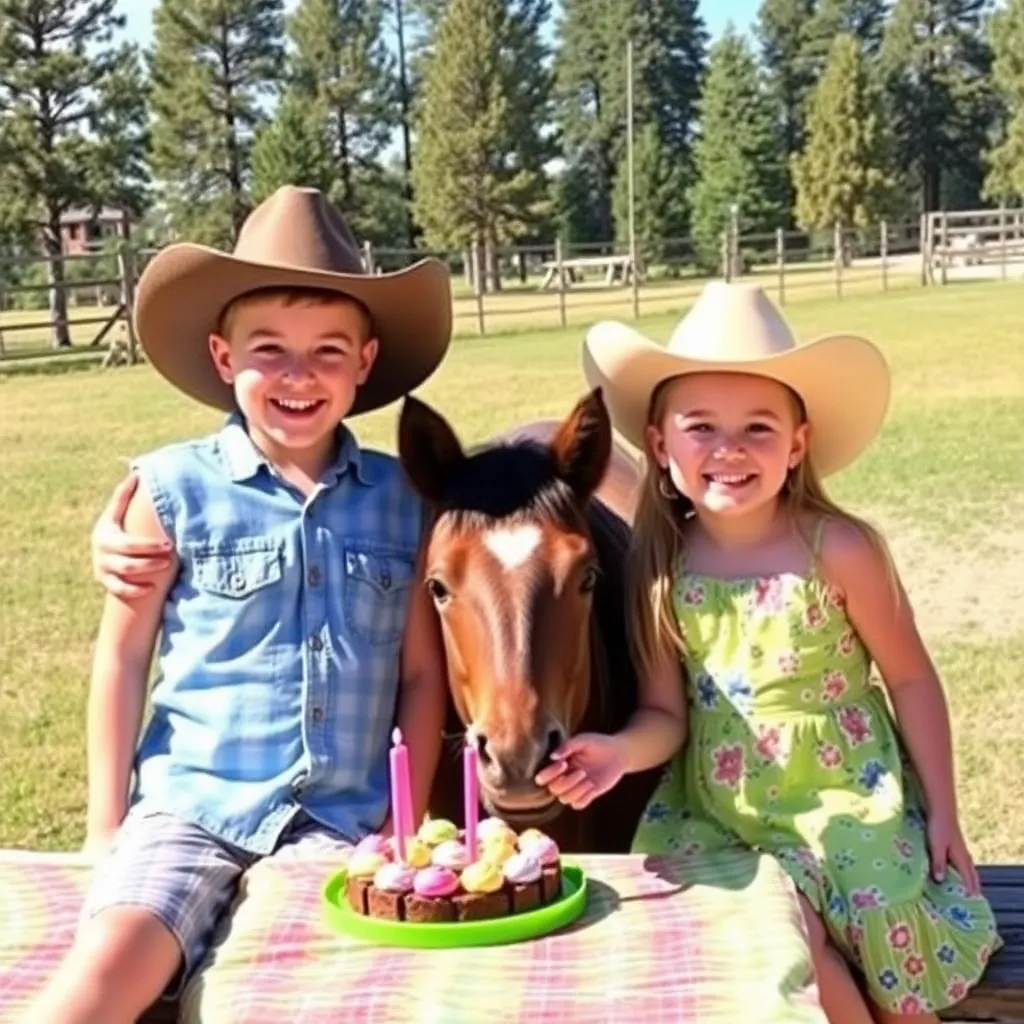 Kids birthday party places Summer Star Ranch in Helena