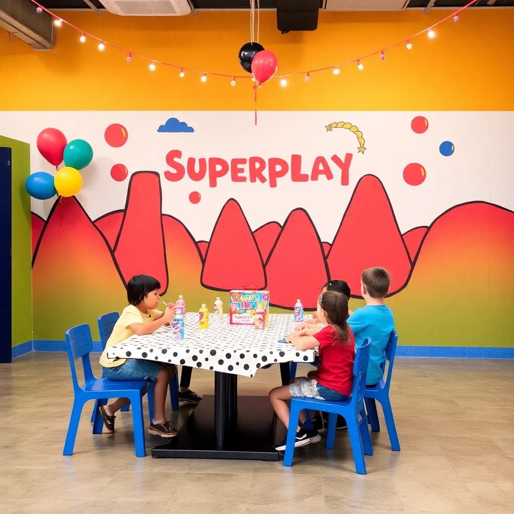 Kids birthday party places Superplay in Mesa