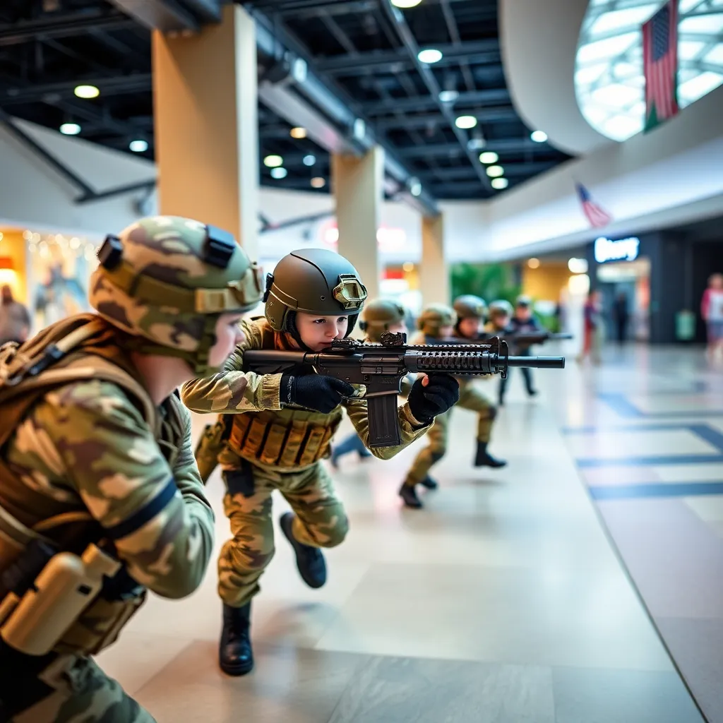 Kids birthday party places Tactical Urban Combat Mall Of America in Bloomington