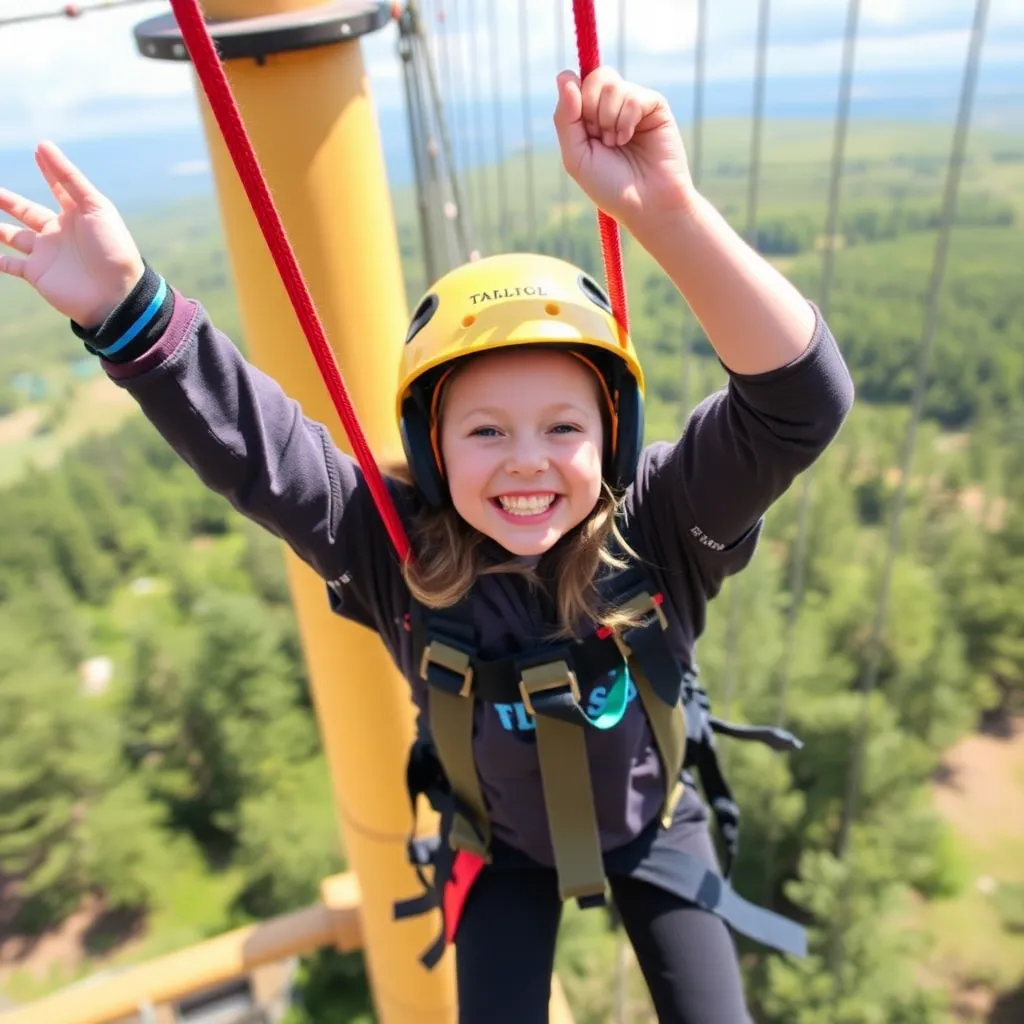 Kids birthday party places Take Flight Aerial Adventure Course in Kittery