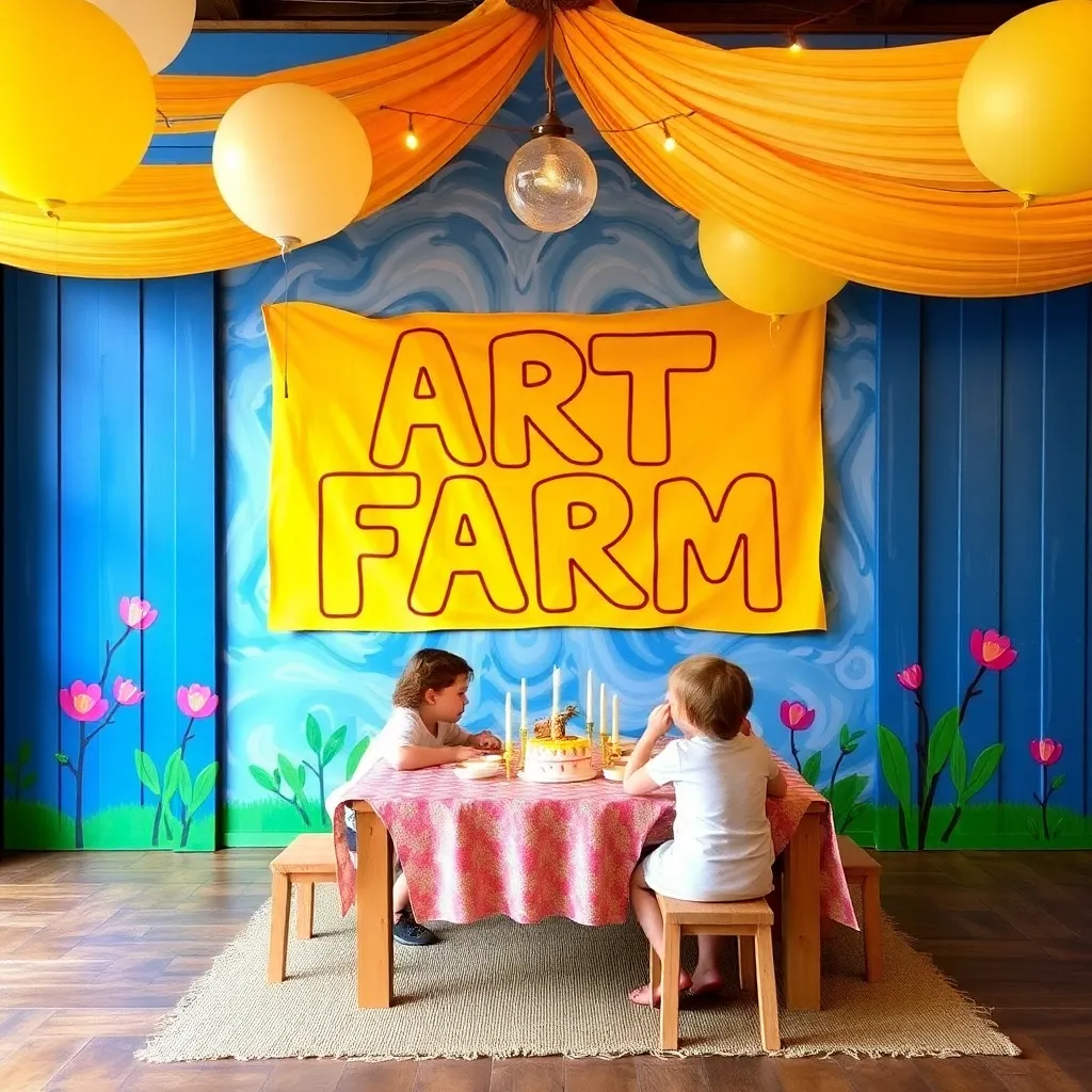 Kids birthday party places The Art Farm in New York