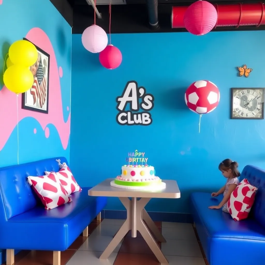 Kids birthday party places The A's Club in Crest Hill