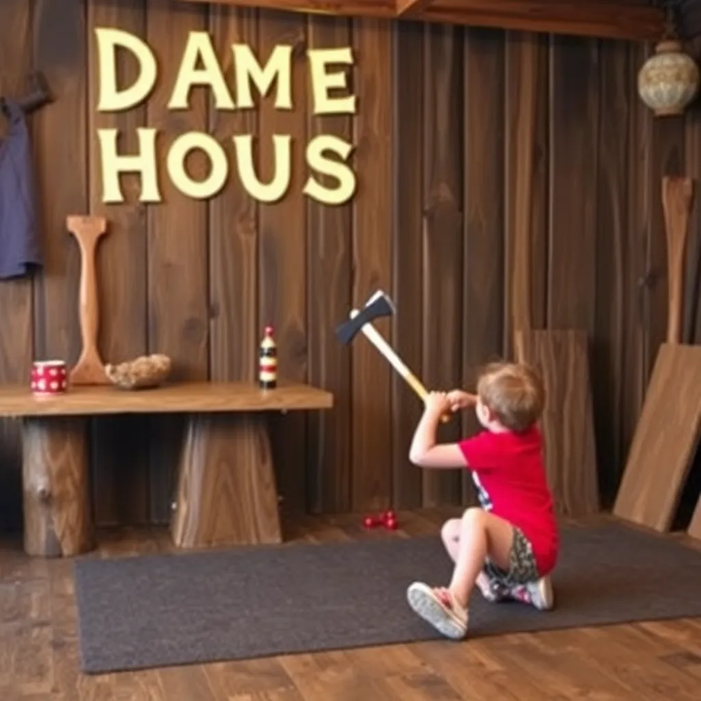 Kids birthday party places The Axe House in Gillette