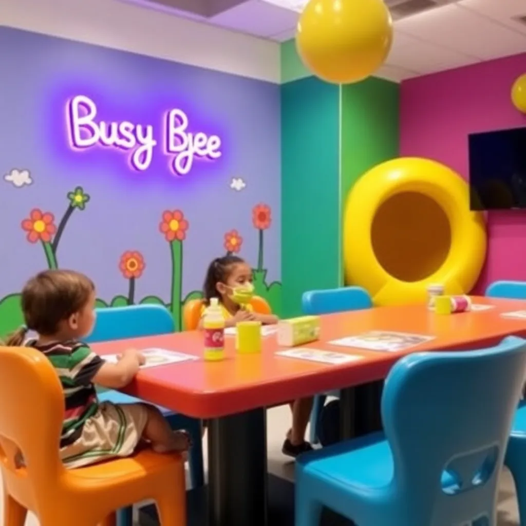 Kids birthday party places The Busy Bee Play Cafe in Indianapolis
