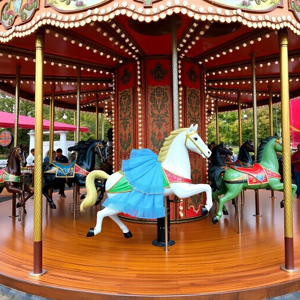 Kids birthday party places The Dentzel Antique Carousel At Highland Park in Meridian