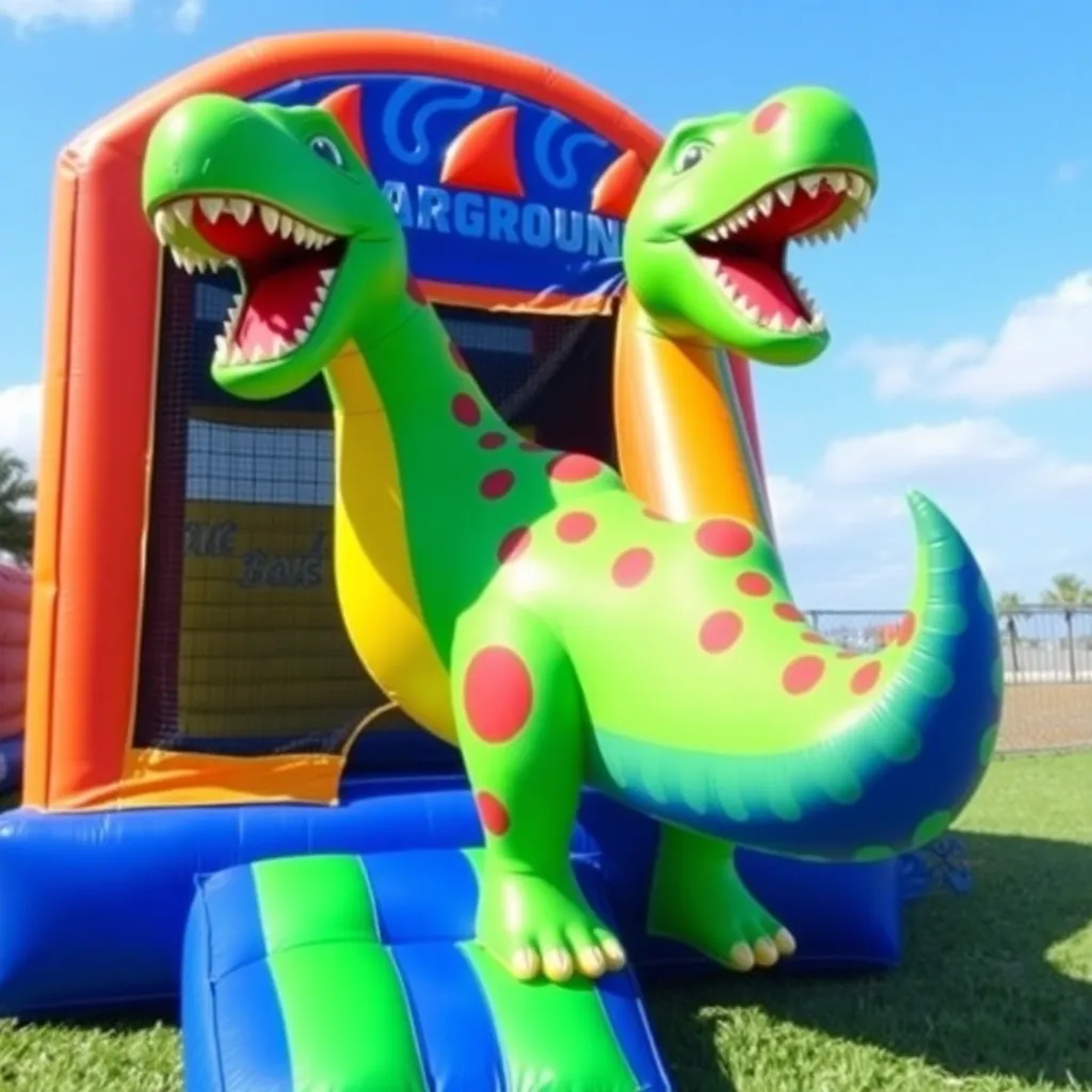 Kids birthday party places The Dinosaur Playground Bounce House in Lake Wales