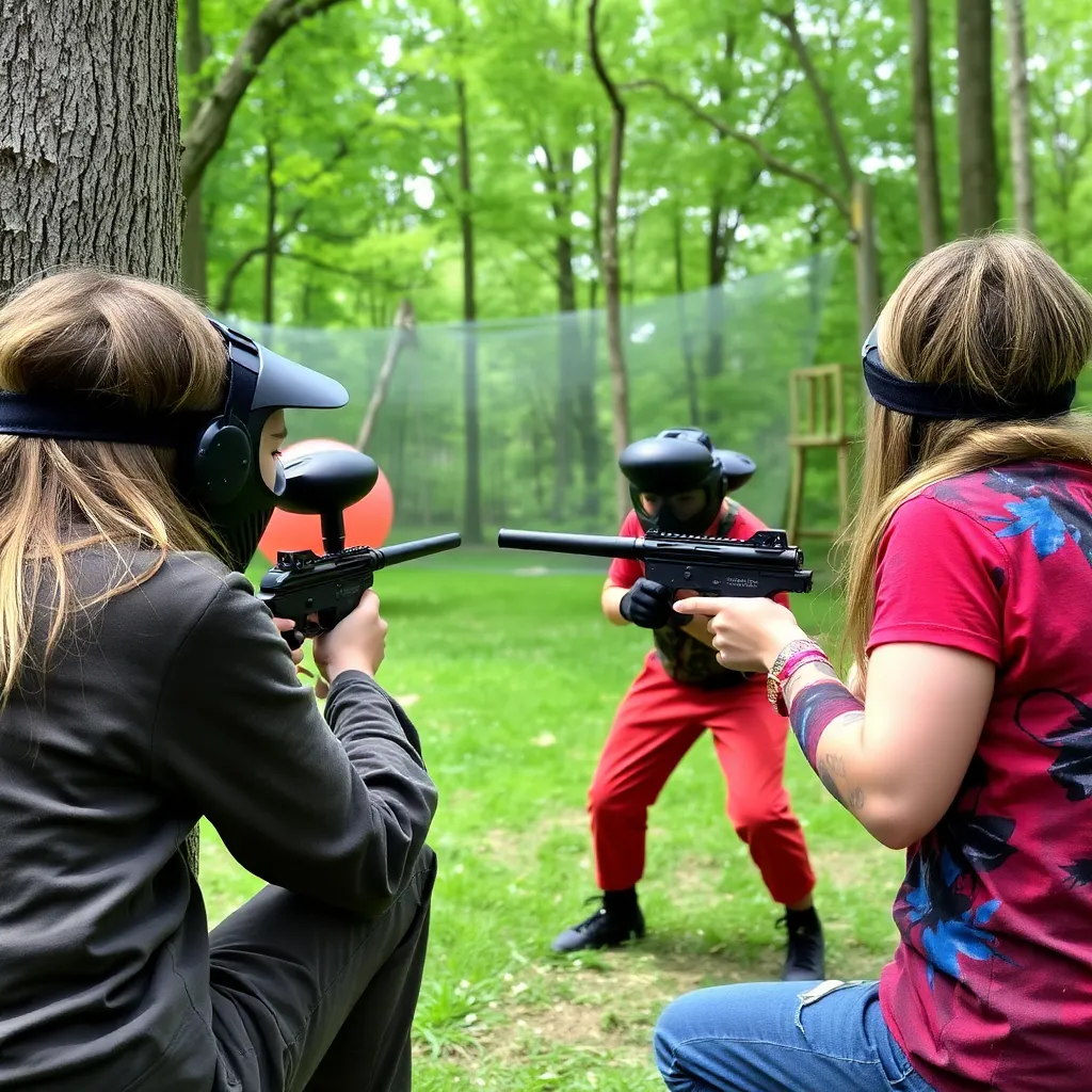 Kids birthday party places The Edge Paintball Adventures in Wichita