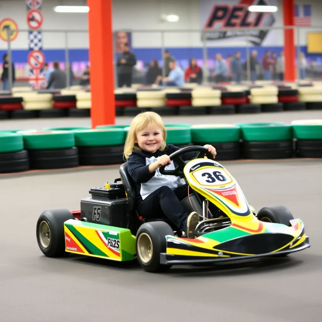 Kids birthday party places The Go-Kart Track in White Marsh