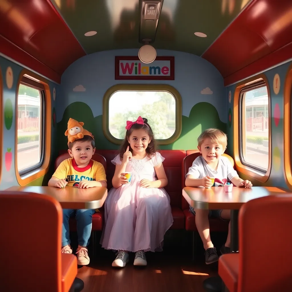 Kids birthday party places The Kids Train in Concord