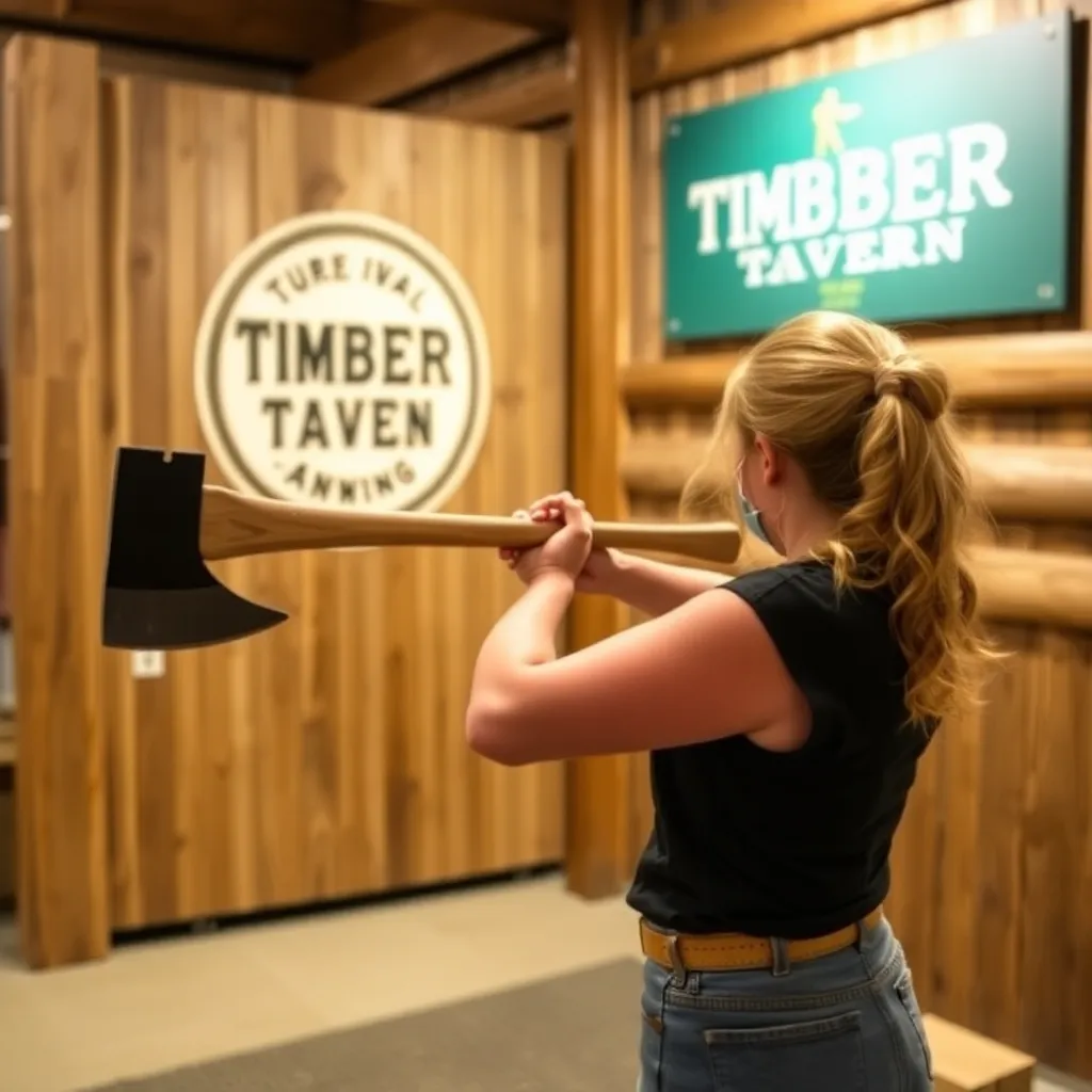 Kids birthday party places Timber Tavern Axe Throwing in Gluckstadt