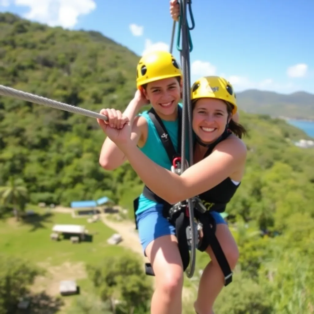 Kids birthday party places Tree Limin' Extreme Zipline St. Thomas in Saint Peter