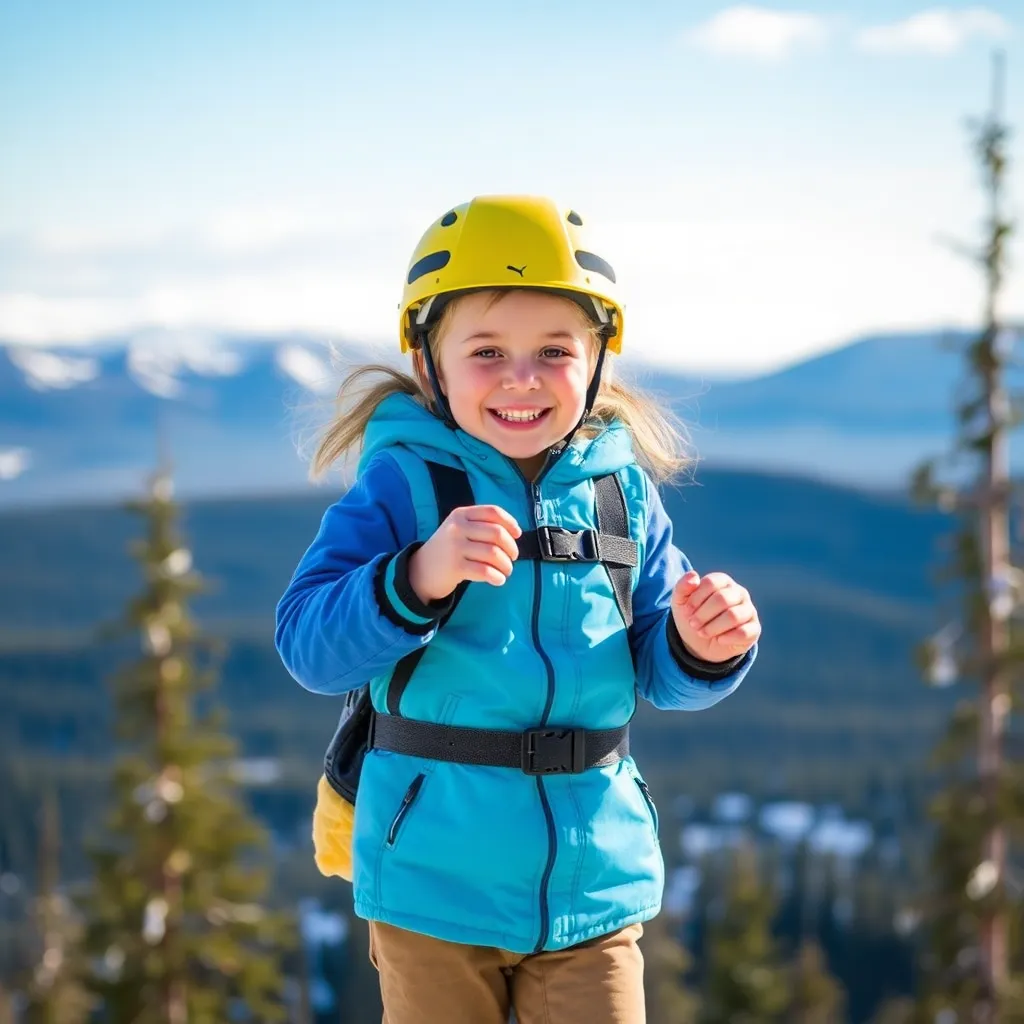 Kids birthday party places Treetop Adventure Park At Snow King Mountain in Jackson