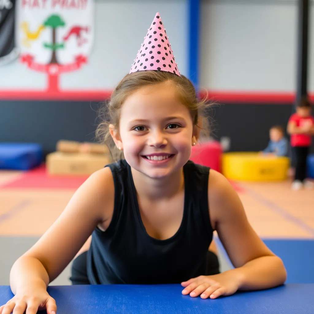 Kids birthday party places Triad Gymnastics in Ankeny