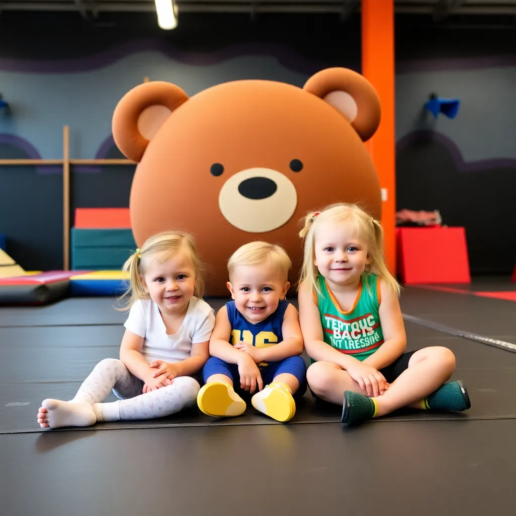 Kids birthday party places Tumblebears Gym in Sherwood