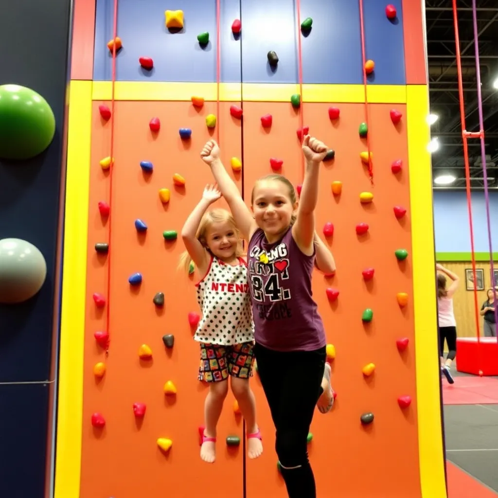 Kids birthday party places Uptown Climbing in Baton Rouge