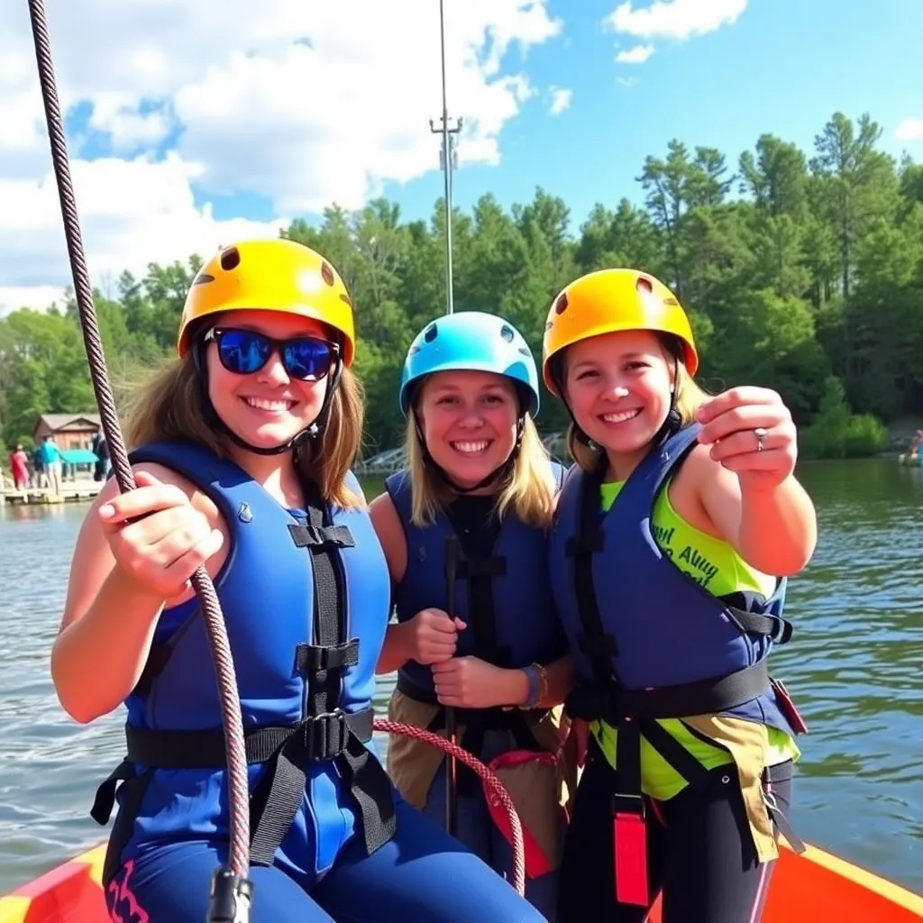 Kids birthday party places Vertical Illusions Wisconsin Dells Zip Line, Kayak, Rock Climb, And Ski Rental Center in Wisconsin Dells