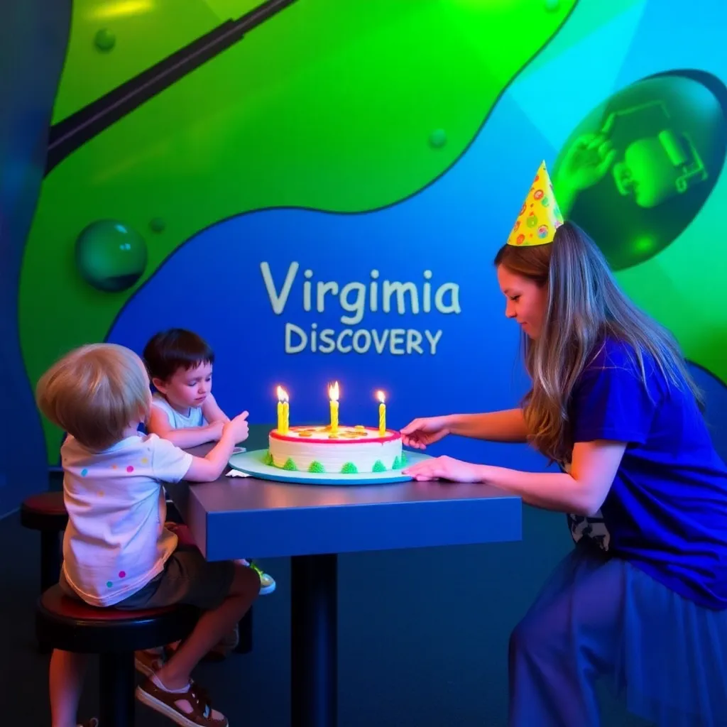 Kids birthday party places Virginia Discovery Museum in Charlottesville