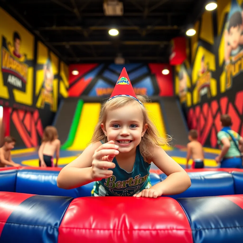Kids birthday party places Warrior Challenge Arena in Broomfield