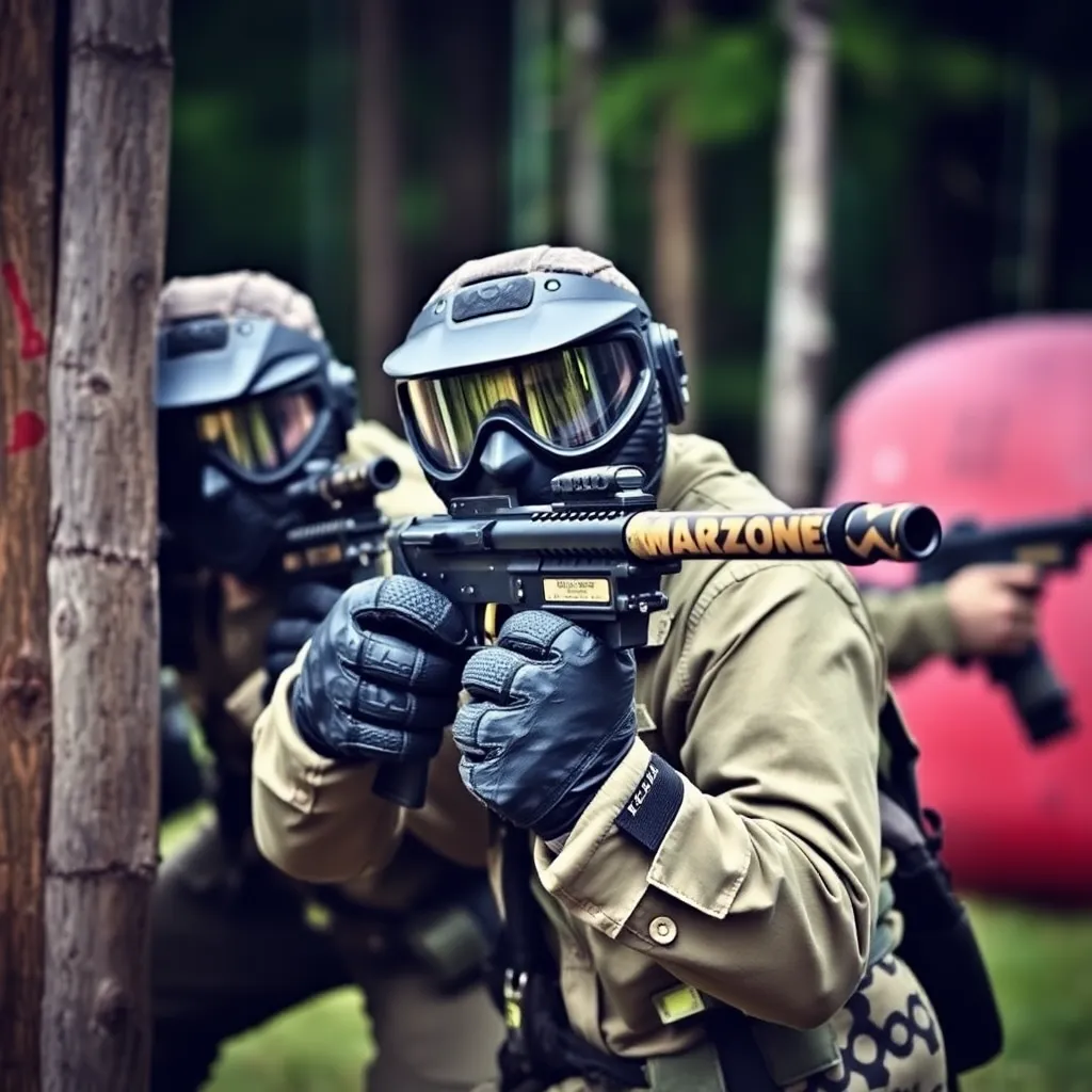 Kids birthday party places Warzone Paintball & Airsoft in Saunderstown