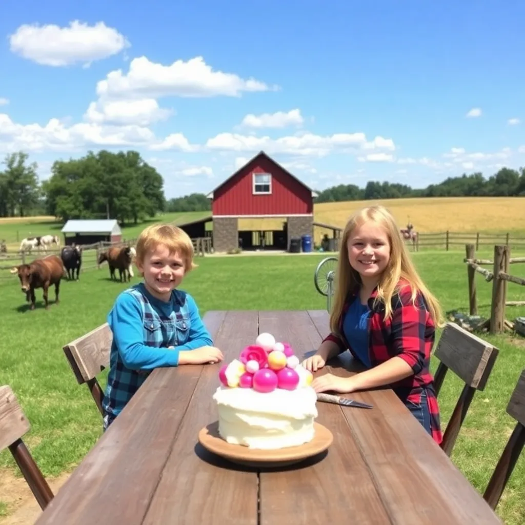 Kids birthday party places Williamson Family Farm in Murfreesboro